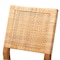 Baxton Studio Lesia Modern Bohemian Natural Brown Rattan and Walnut Brown Mahogany Wood 2Piece Dining Chair Set, PR 211-2PC-12763-ZORO - alternate 5